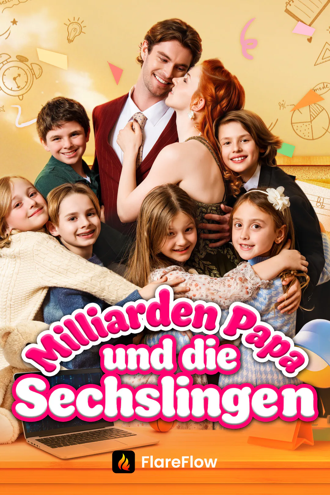 Poster von Milliarden Papa und die Sechslinge