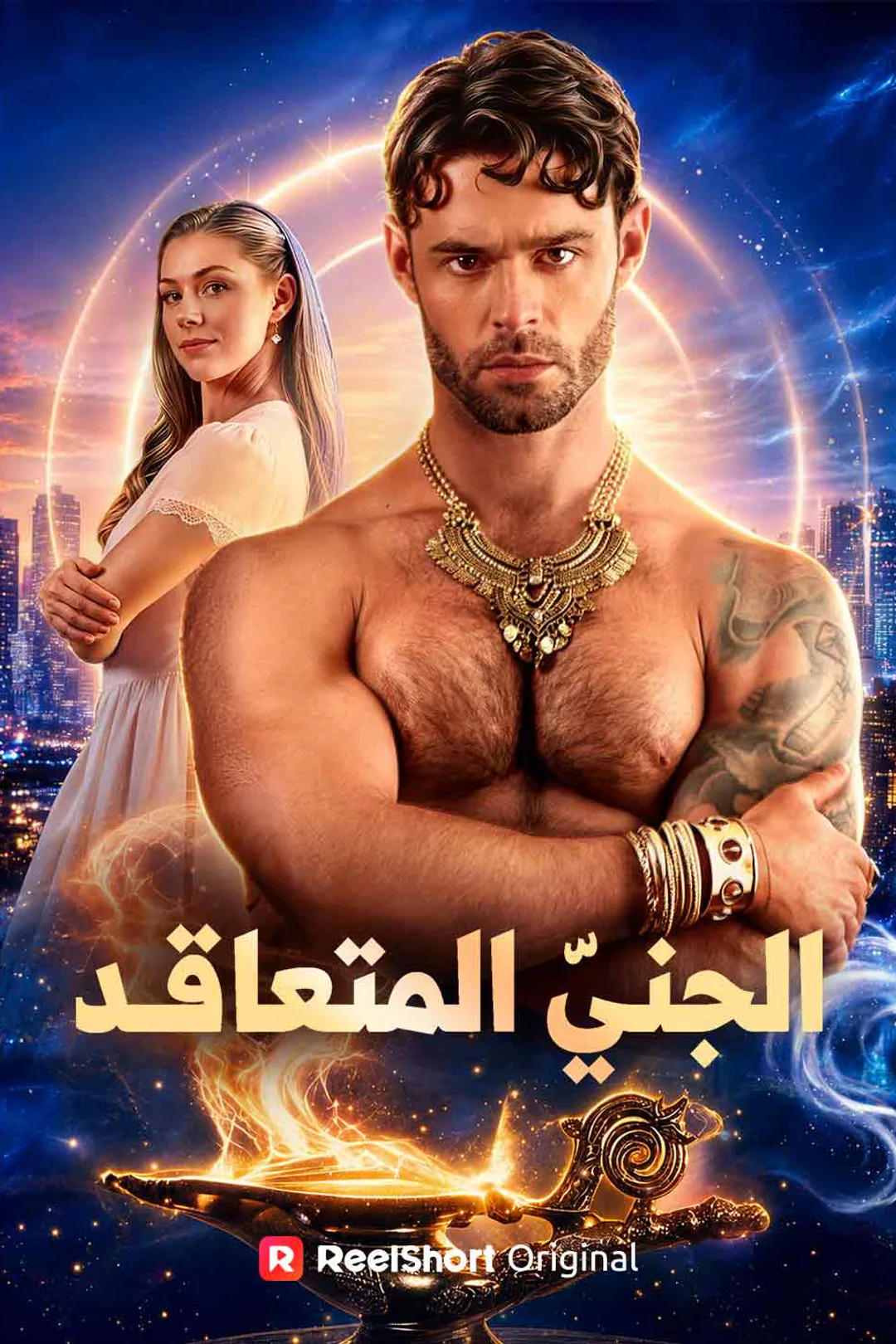 ملصق مسلسل «الجنيّ المتعاقد»