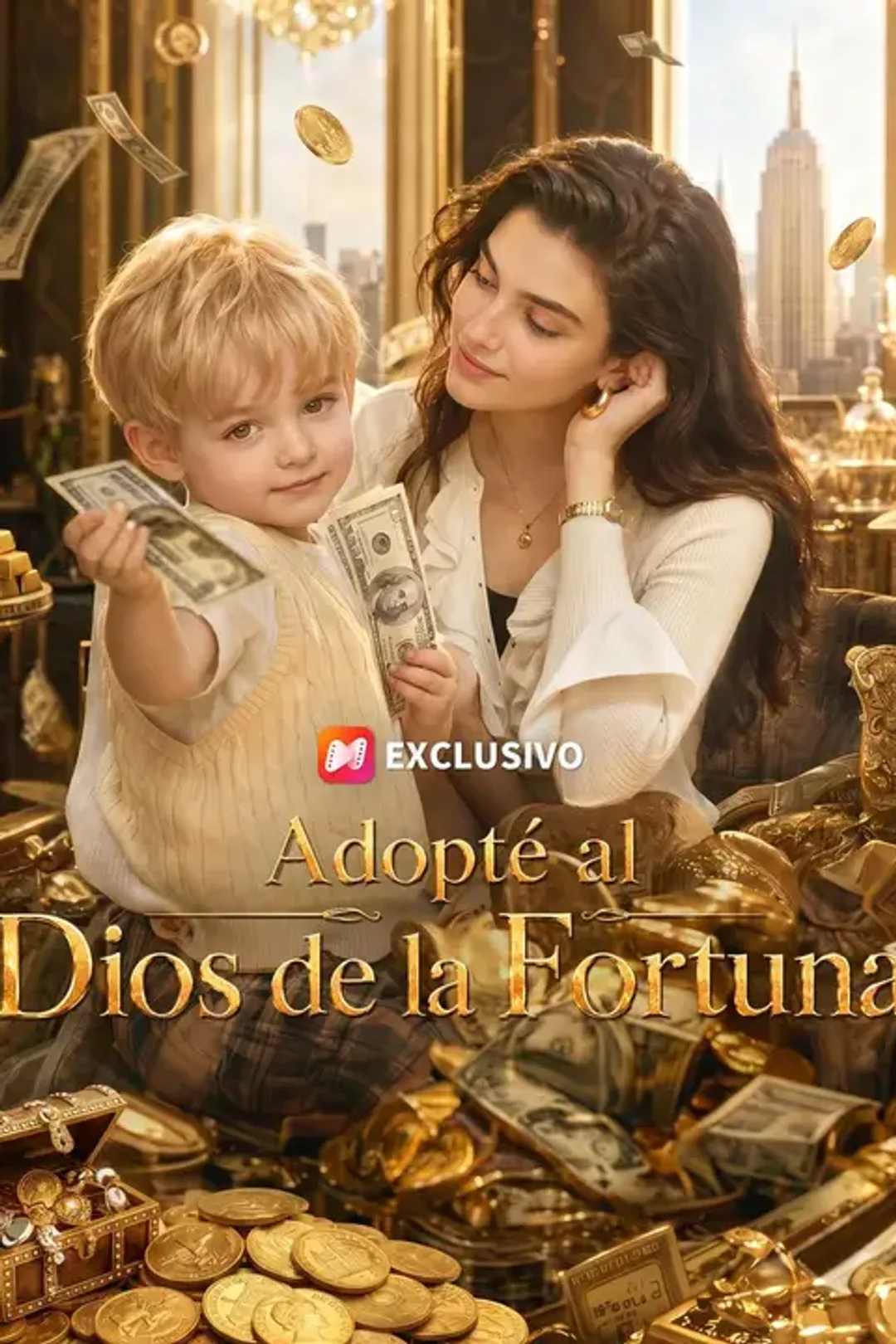 Póster de Adopté al Dios de la Fortuna