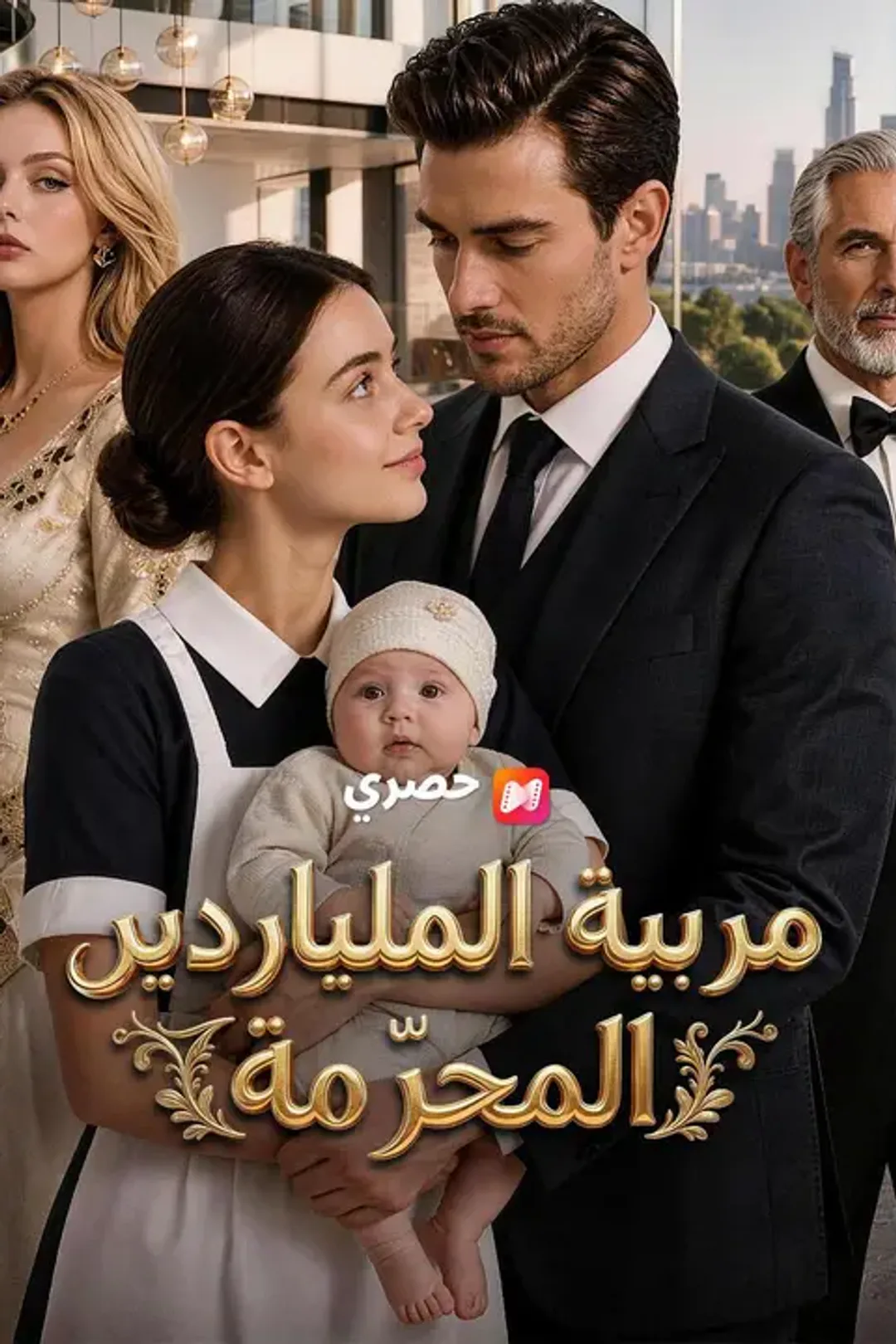 ملصق مسلسل «مربية الملياردير المحرّمة»