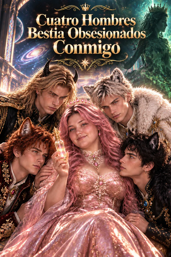 Póster de Cuatro Hombres Bestia Obsesionados Conmigo