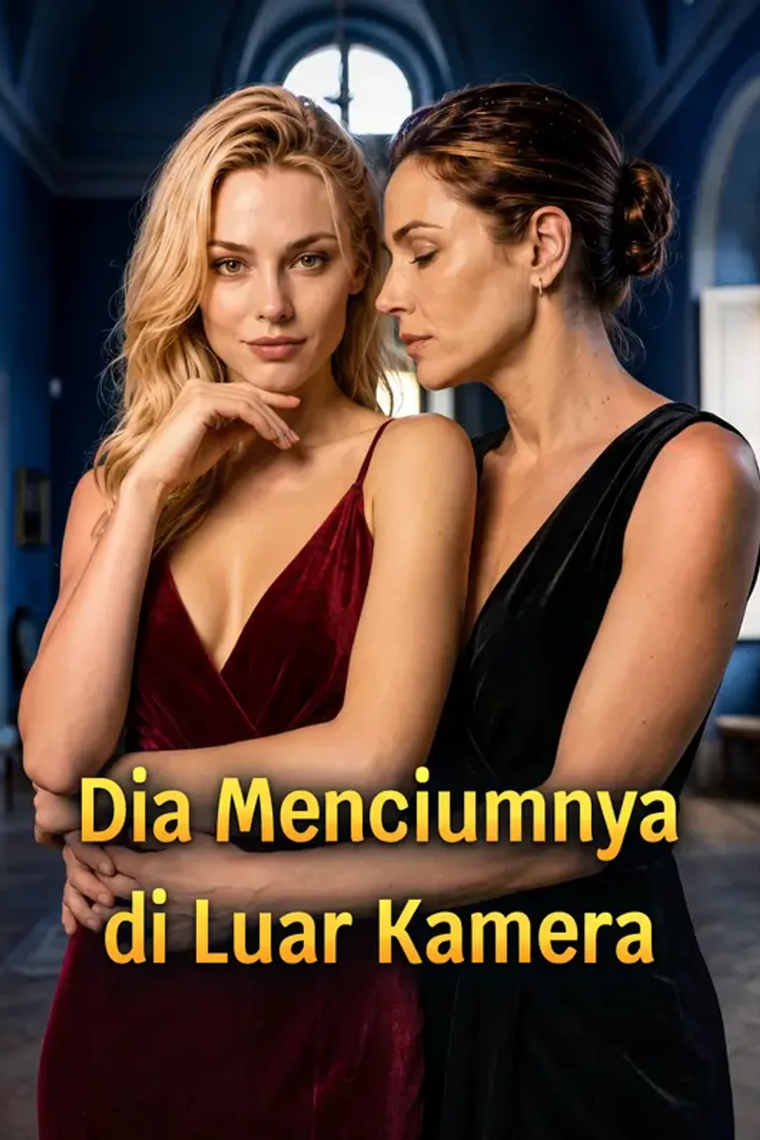 Poster Dia Menciumnya di Luar Kamera