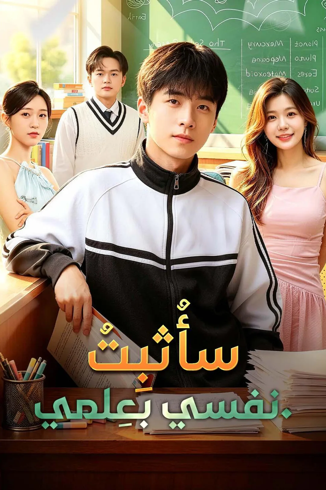 ملصق مسلسل «سأُثبِتُ نفسي بعِلمي.»