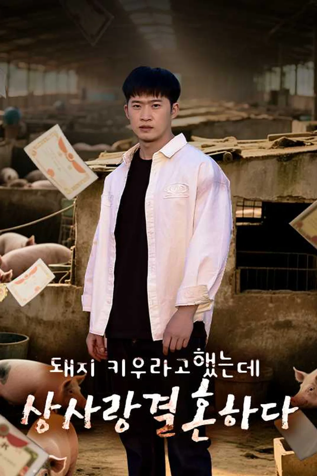 돼지 키우라고 했는데 상사랑 결혼하다 포스터
