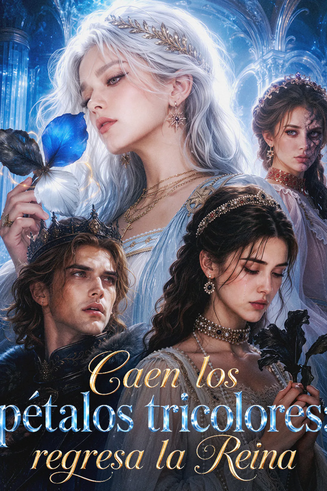 Póster de Caen los pétalos tricolores: regresa la Reina