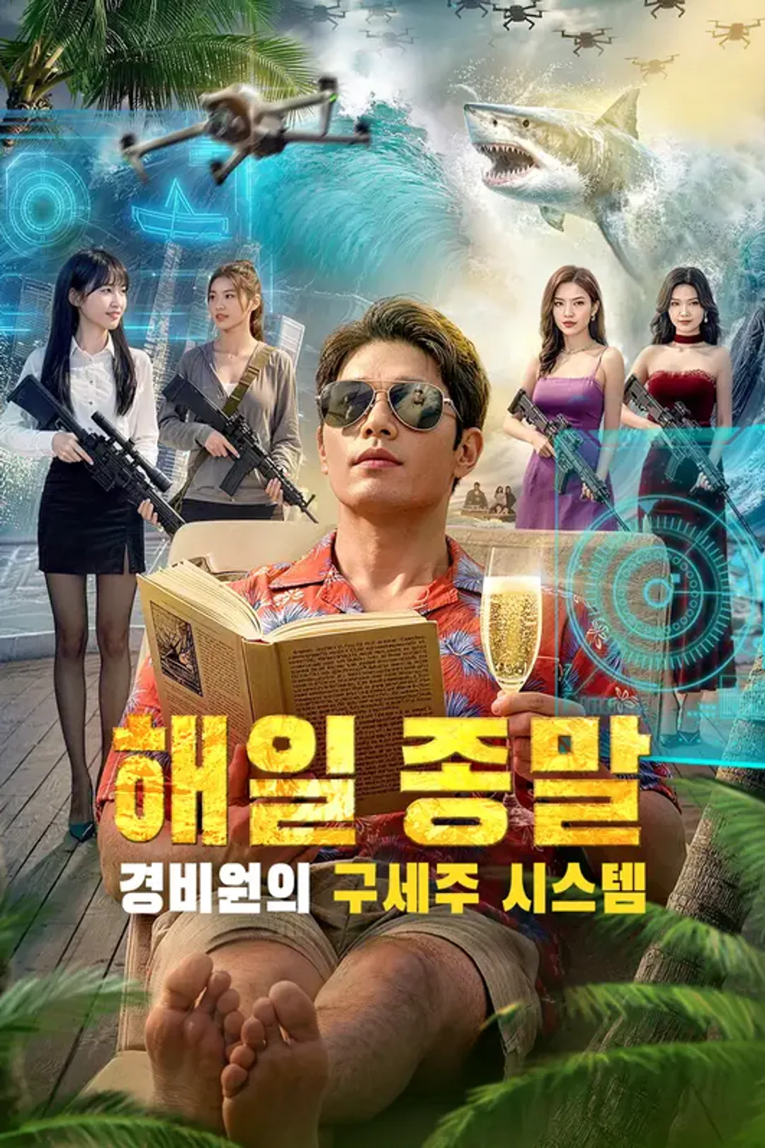 해일 종말, 경비원의 구세주 시스템 포스터