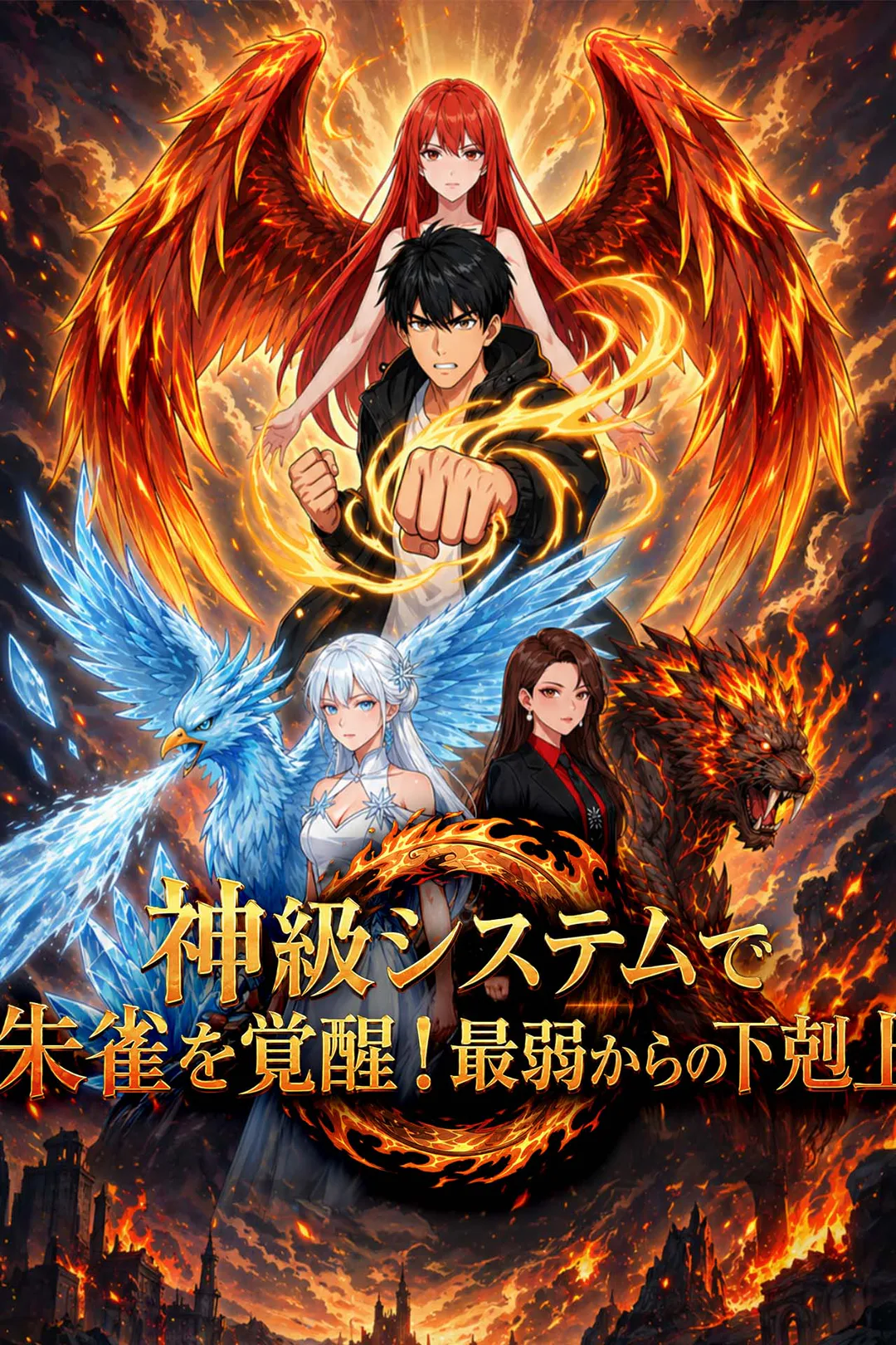 神級システムで朱雀を覚醒！最弱からの下剋上のポスター