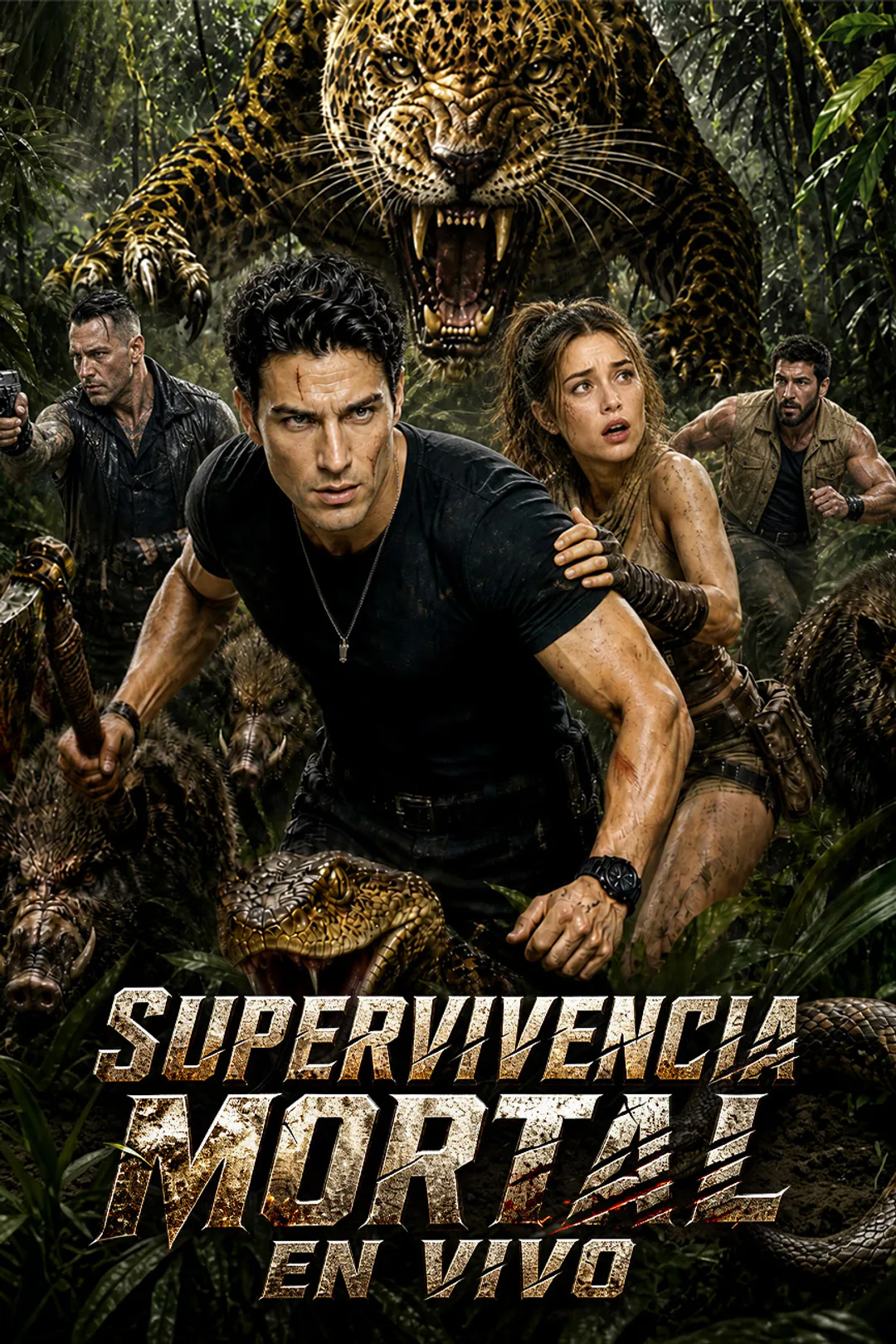 Póster de Supervivencia Mortal en Vivo