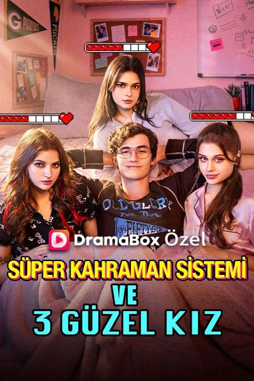 Süper Kahraman Sistemi ve 3 Güzel Kız afişi