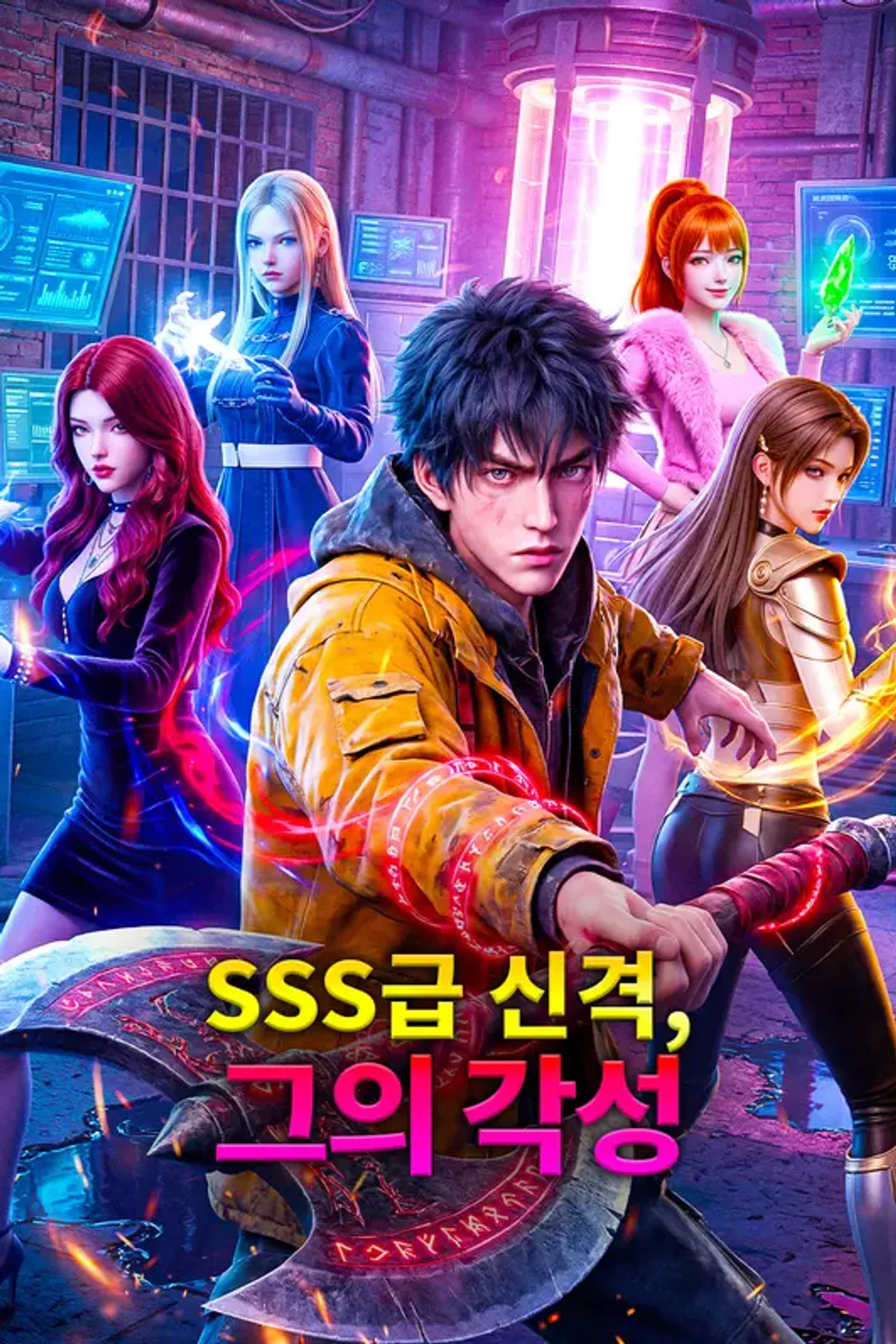 SSS급 신격, 그의 각성 포스터