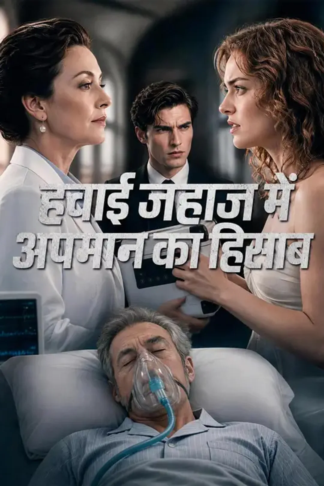 हवाई जहाज़ में अपमान का हिसाब का पोस्टर