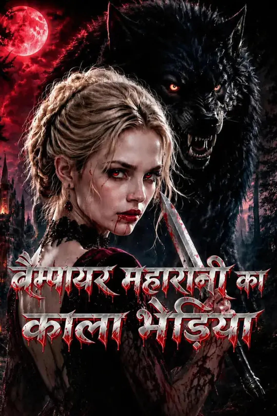 वैम्पायर महारानी का काला भेड़िया का पोस्टर