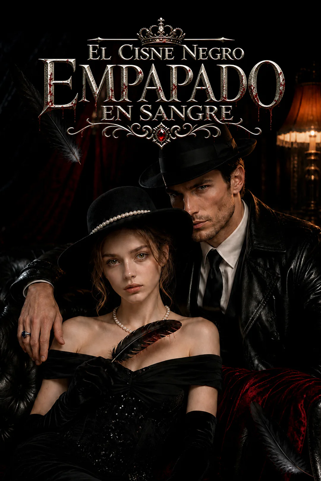 Póster de El Cisne Negro empapado en sangre