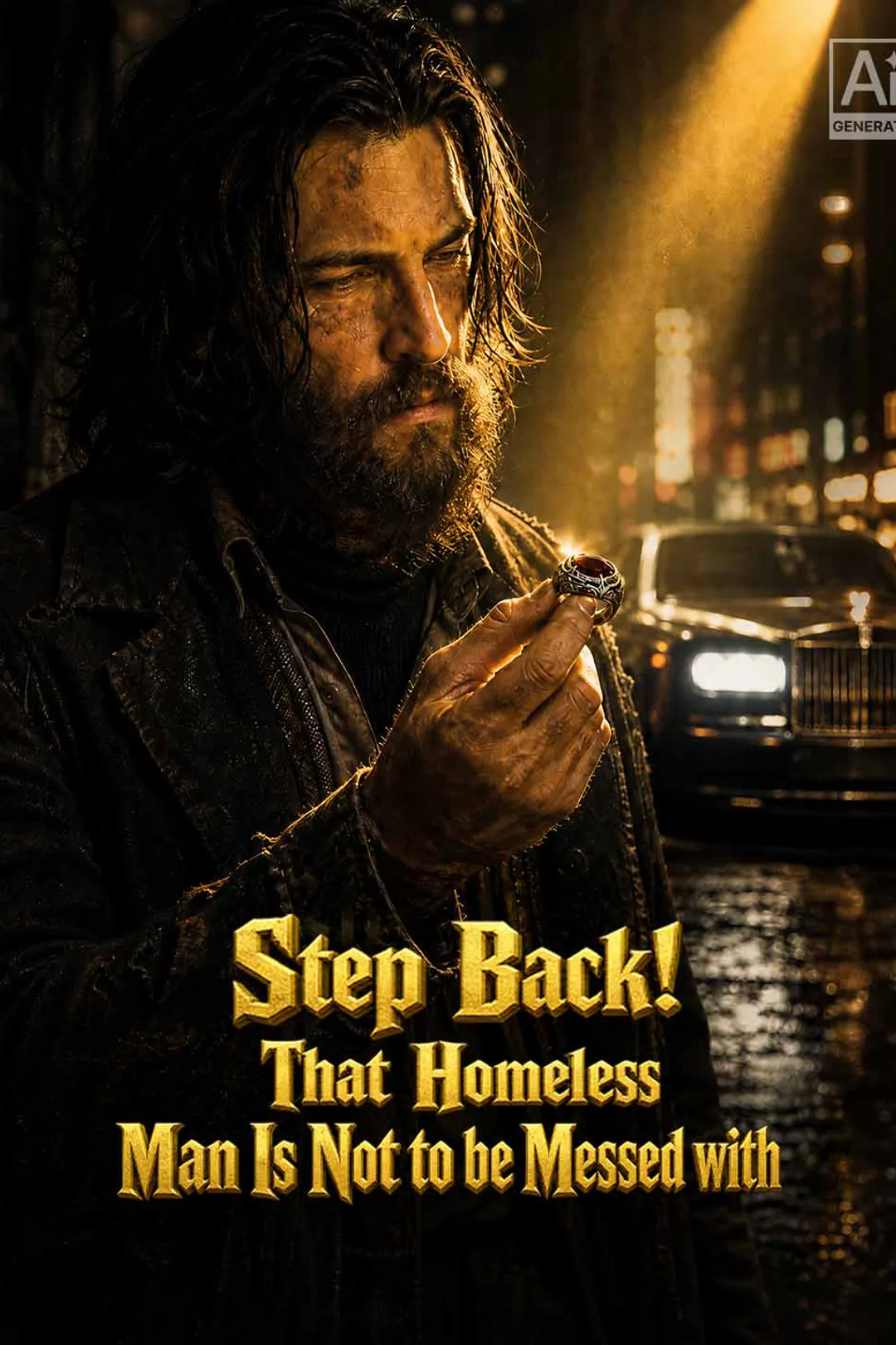 Step Back! That Homeless Man Is Not to be Messed with poster