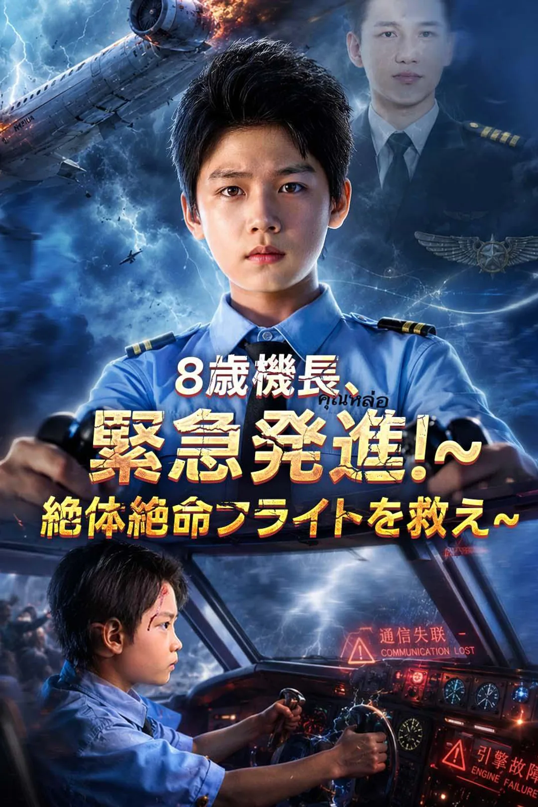 8歳機長、緊急発進!~絶体絶命フライトを救え~のポスター