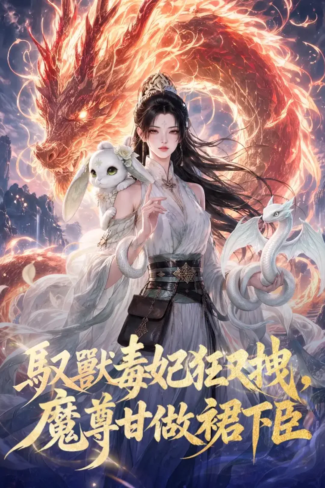 《馭獸毒妃狂又拽，魔尊甘做裙下臣》海報