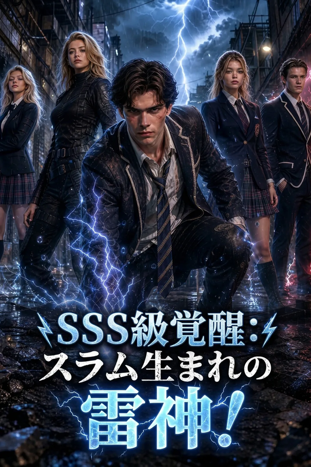 SSS級覚醒：スラム生まれの雷神！のポスター