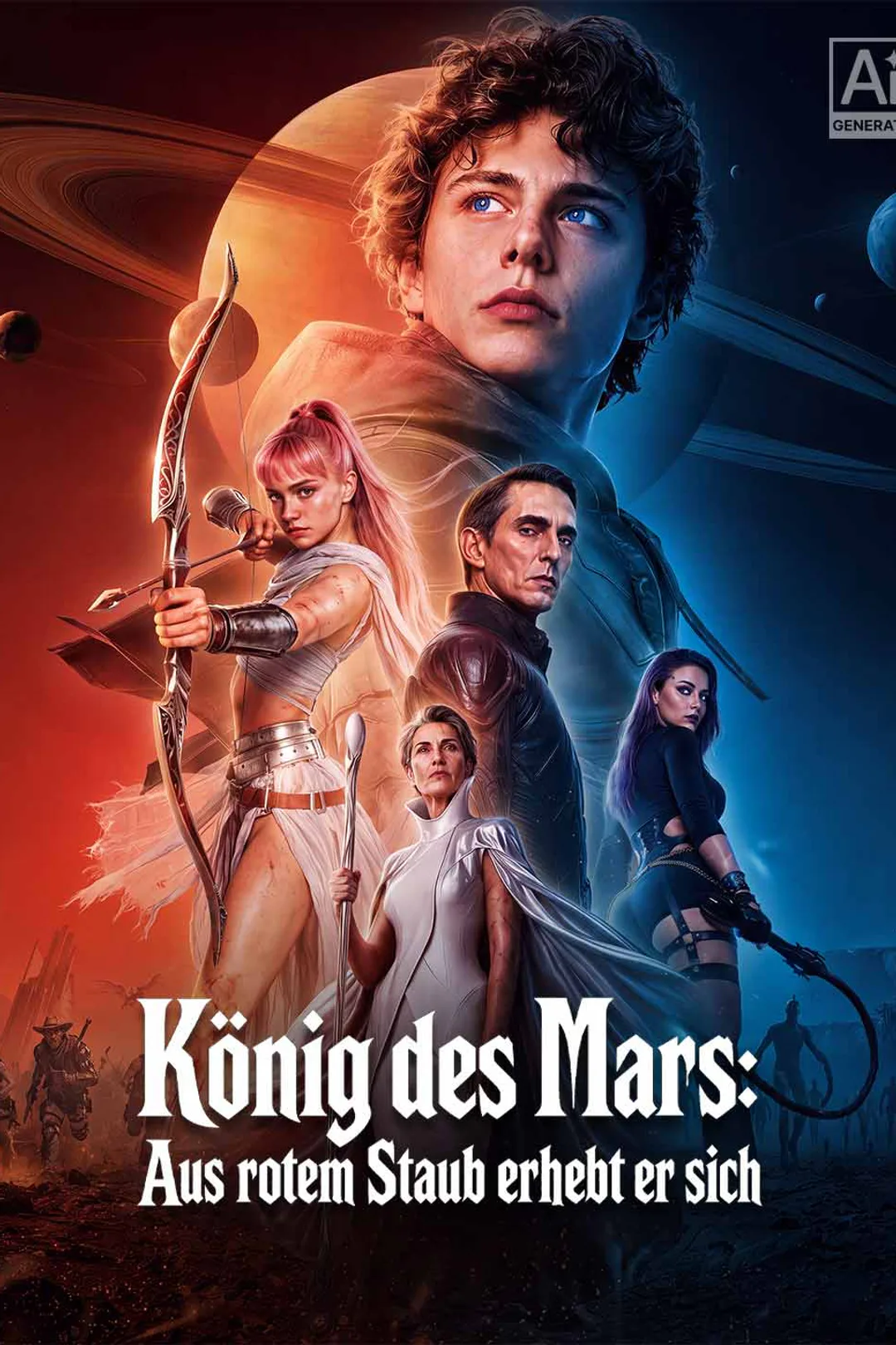 Poster von König des Mars: Aus rotem Staub erhebt er sich