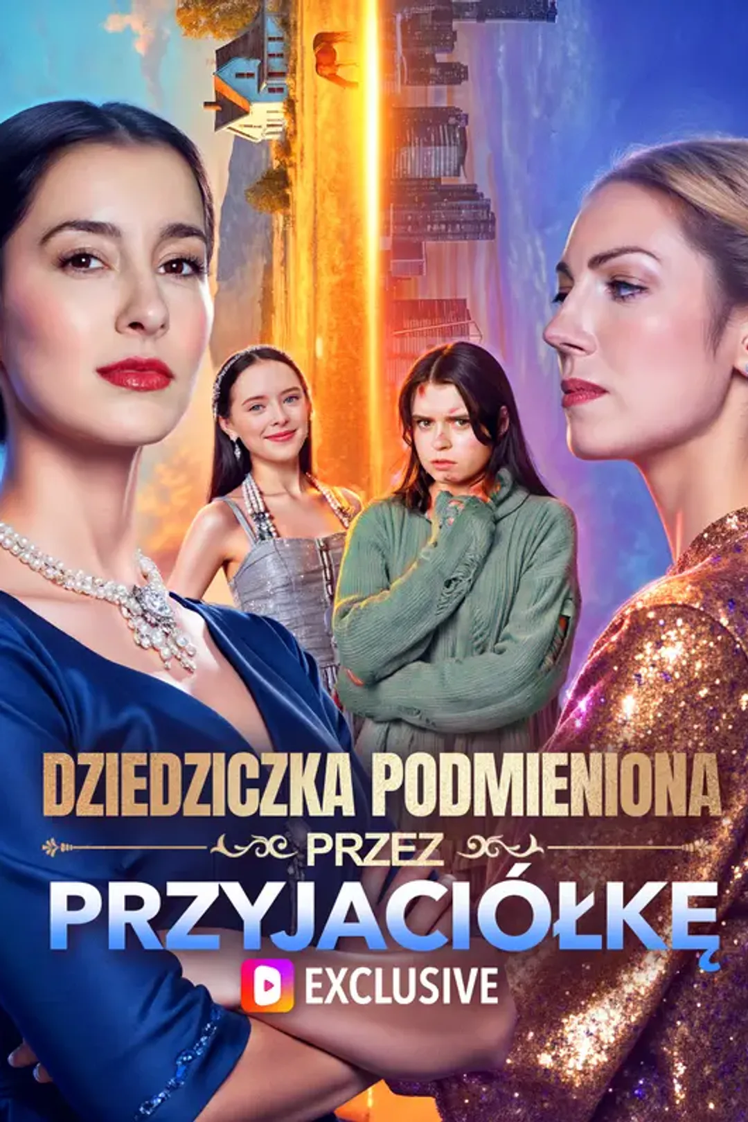 Plakat serialu Dziedziczka podmieniona przez przyjaciółkę(Wersja dubbingowana)