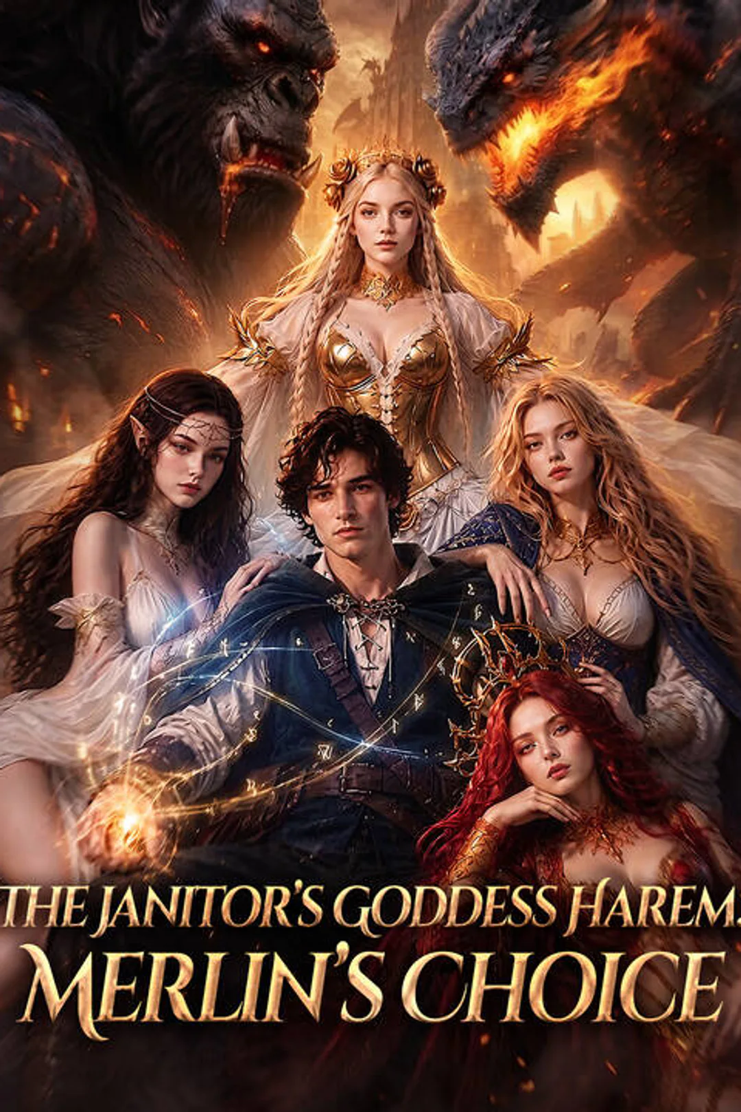 The Janitor’s Goddess Harem: Merlin’s Choice poster