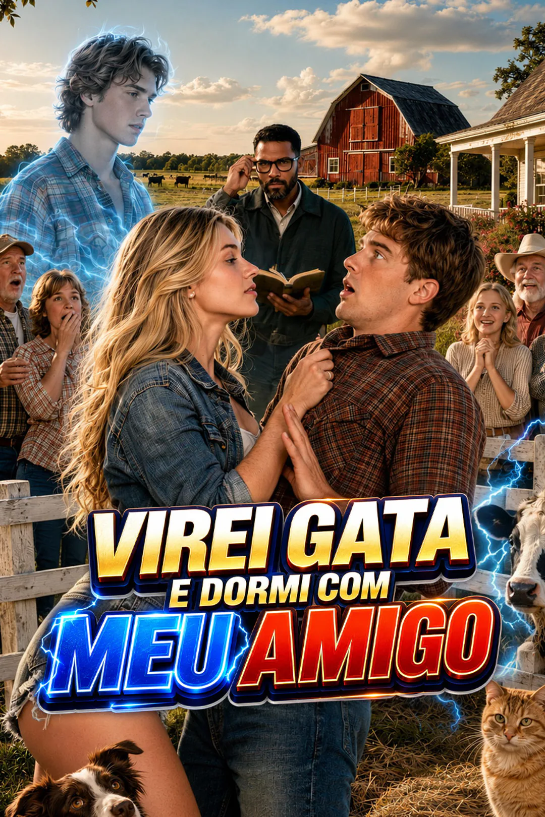 Pôster de Virei Gata e Dormi com Meu Amigo