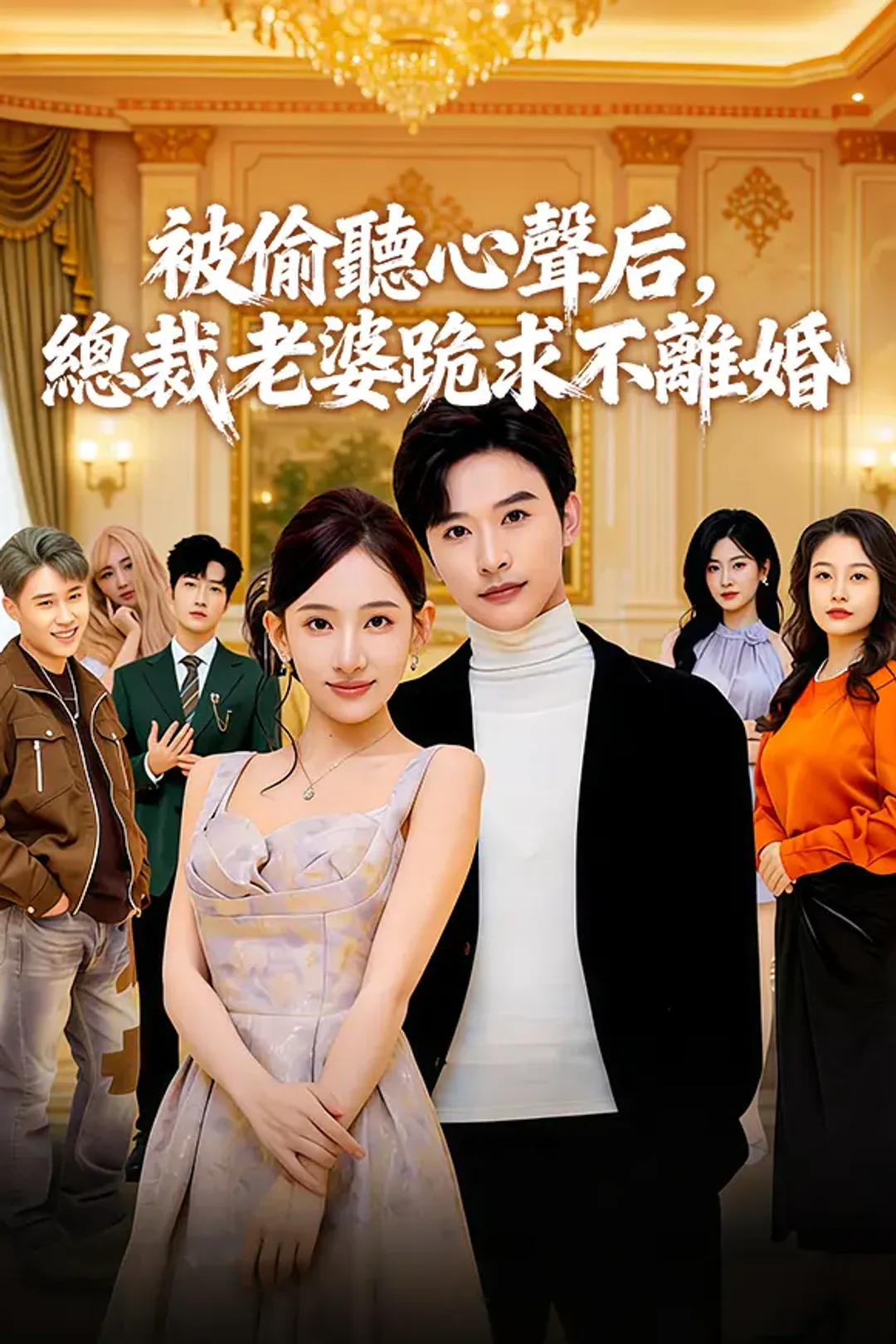 《被偷聽心聲后，總裁老婆跪求不離婚》海報