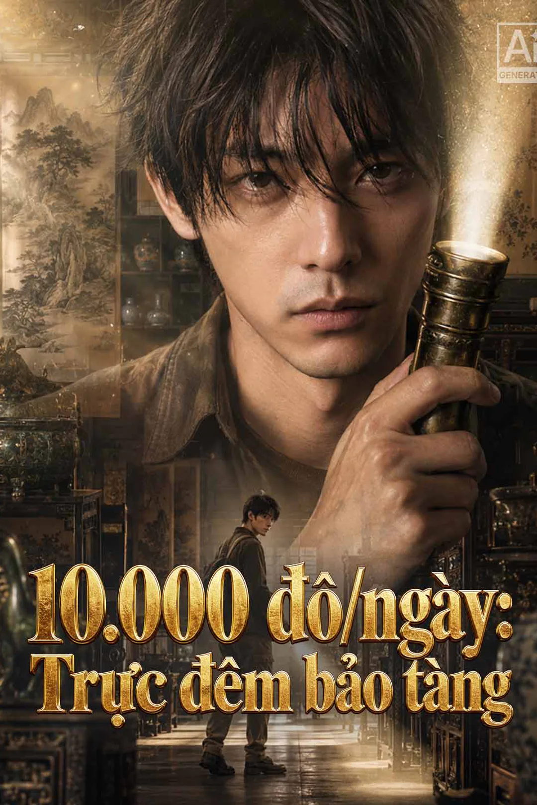 Poster phim 10.000 đô/ngày: Trực đêm bảo tàng