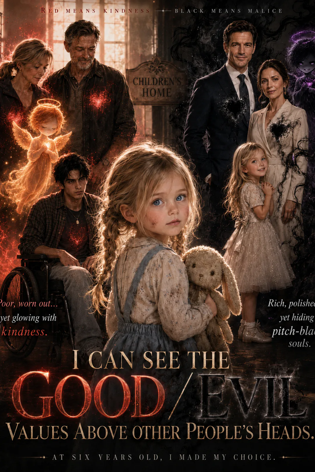 I Can See the Good and Evil Values Above People's Heads poster