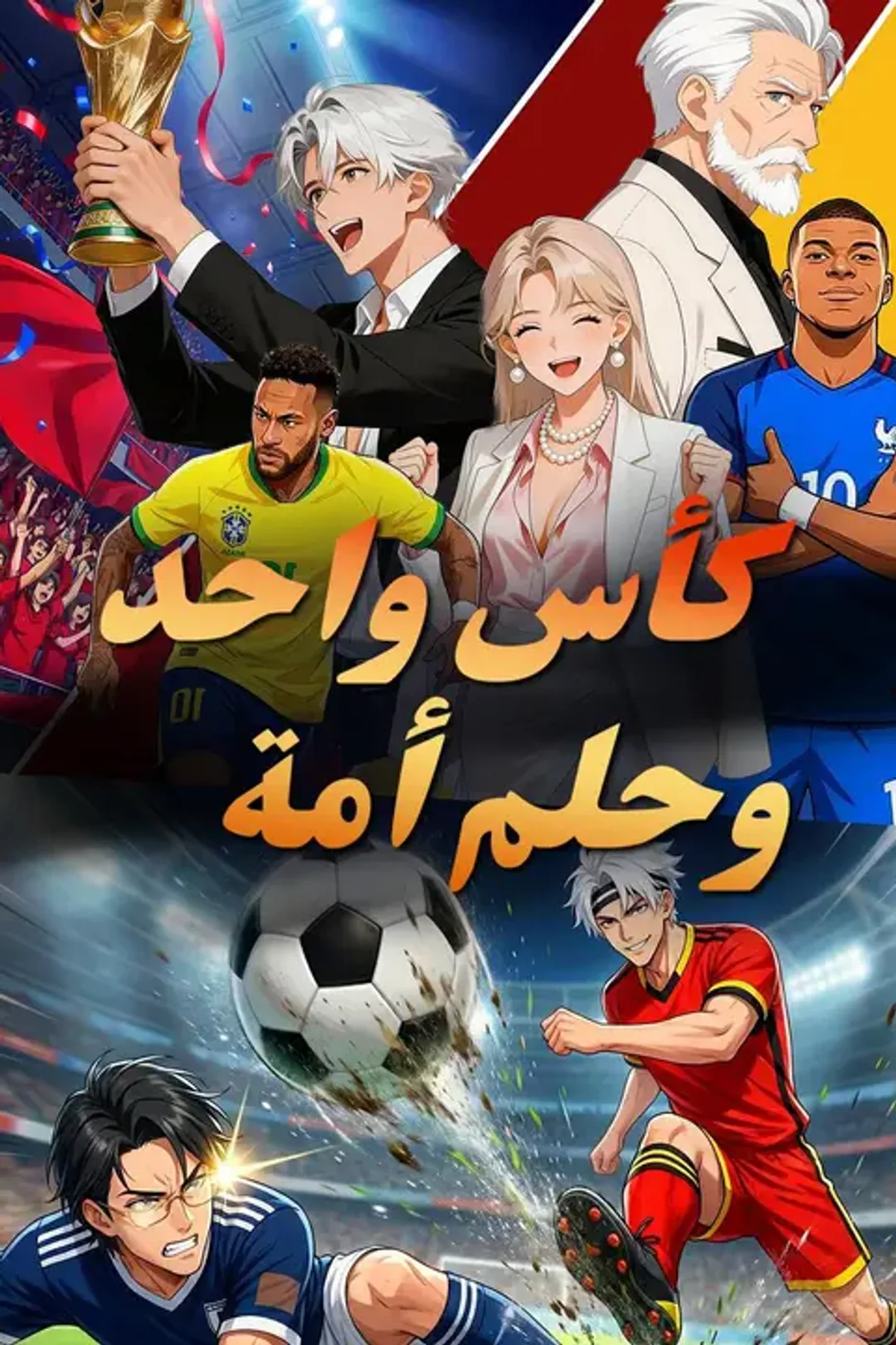 ملصق مسلسل «كأس واحد وحلم أمة»