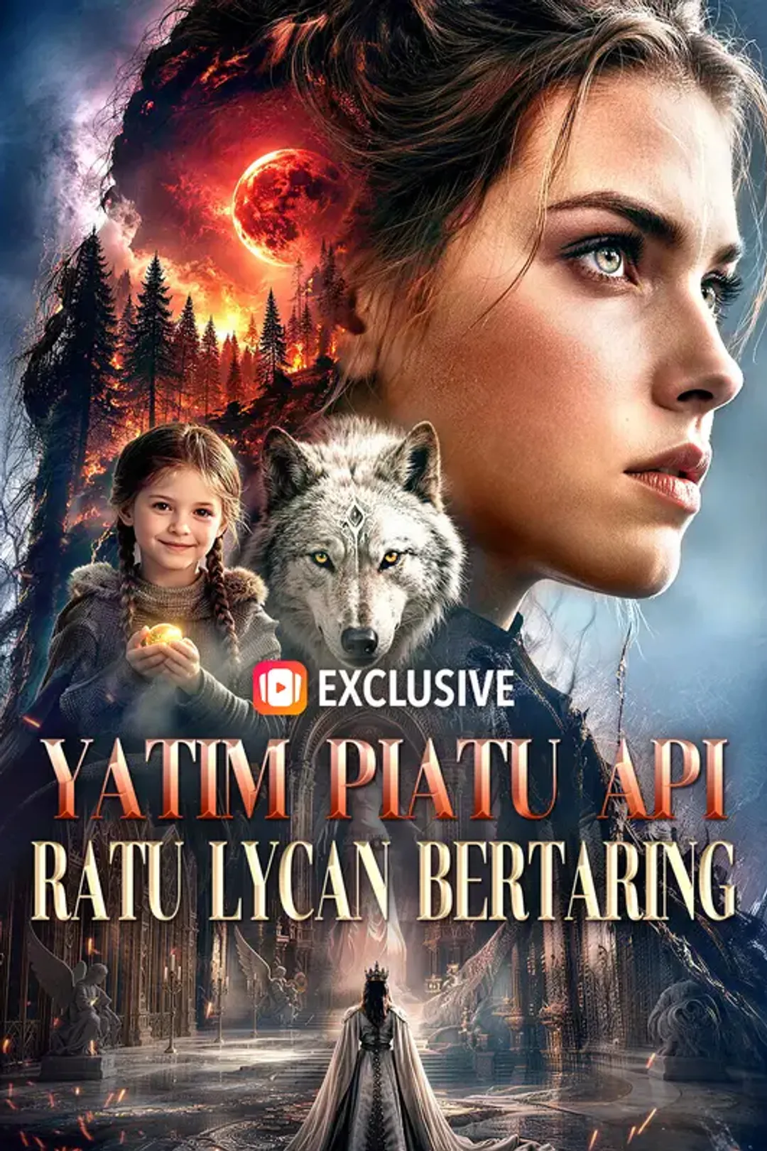 Poster Yatim Piatu Api, Ratu Lycan Bertaring