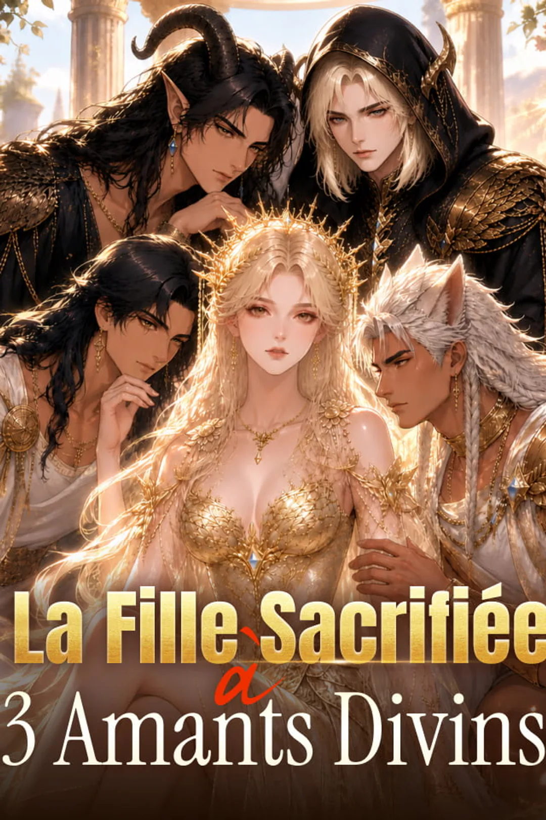 Affiche de La Fille Sacrifiée à 3 Amants Divins