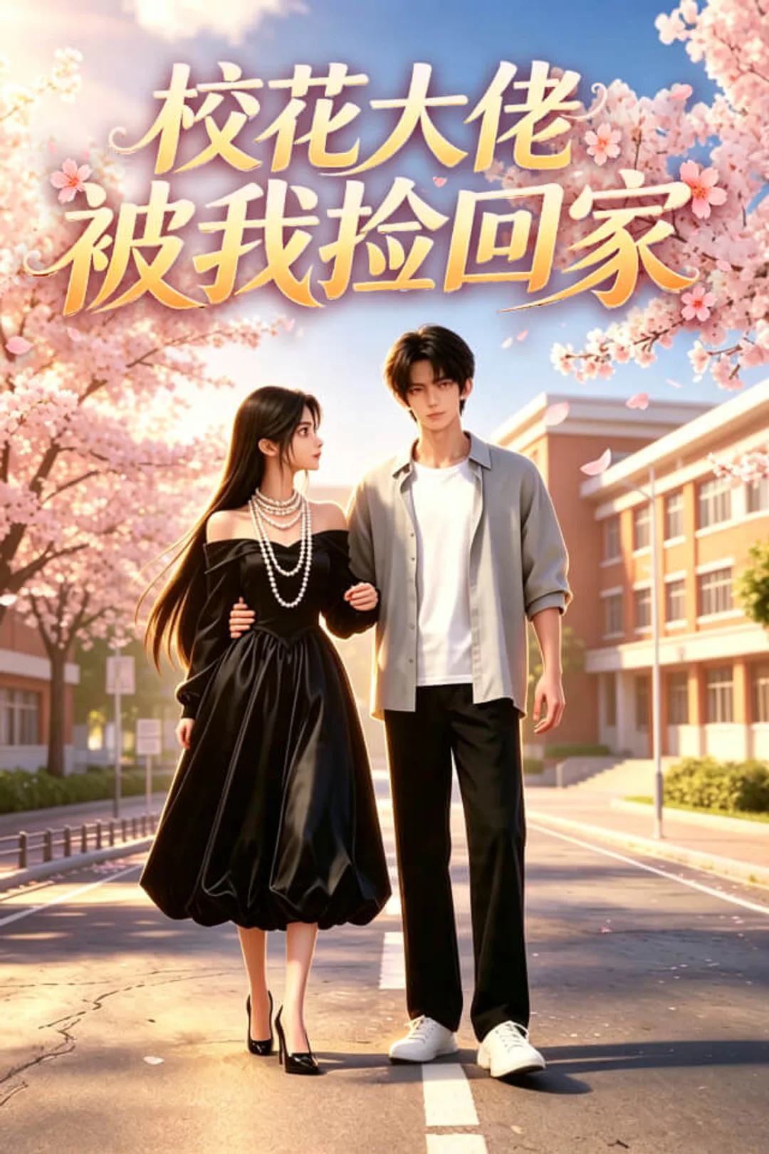 《校花大佬被我捡回家》海报