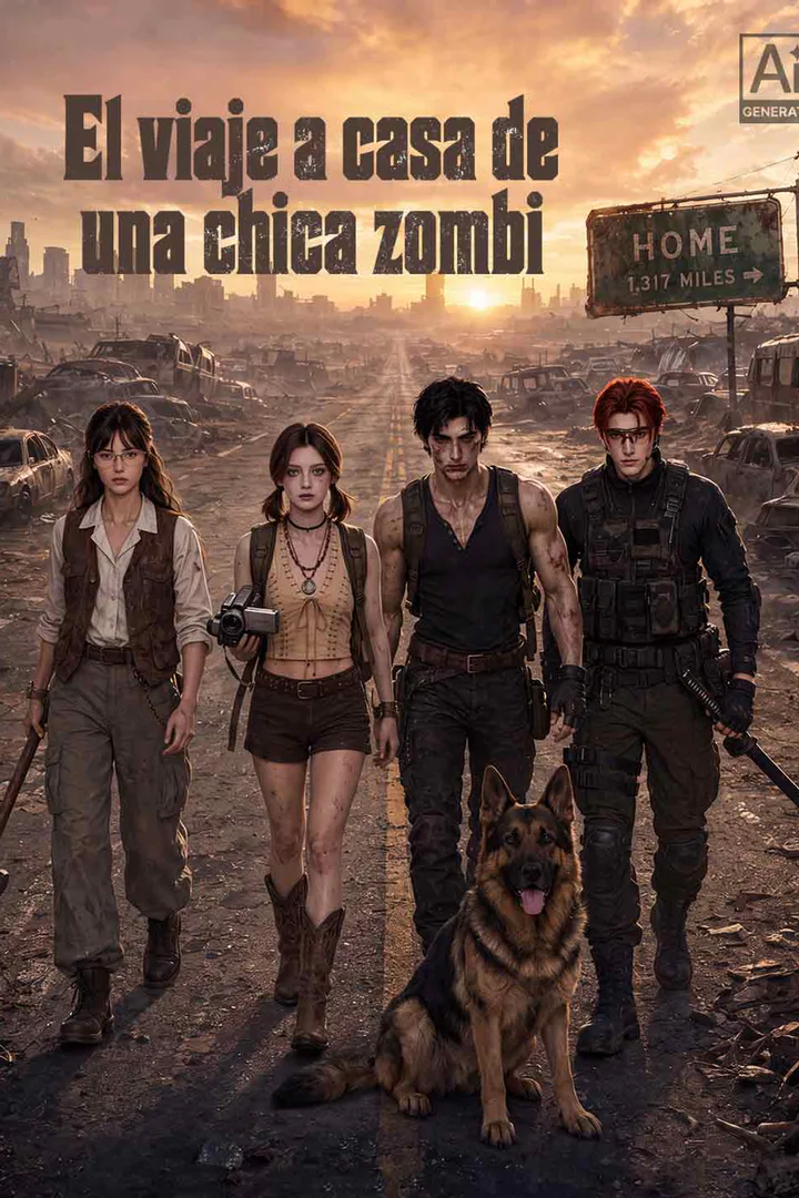 Póster de El viaje a casa de una chica zombi