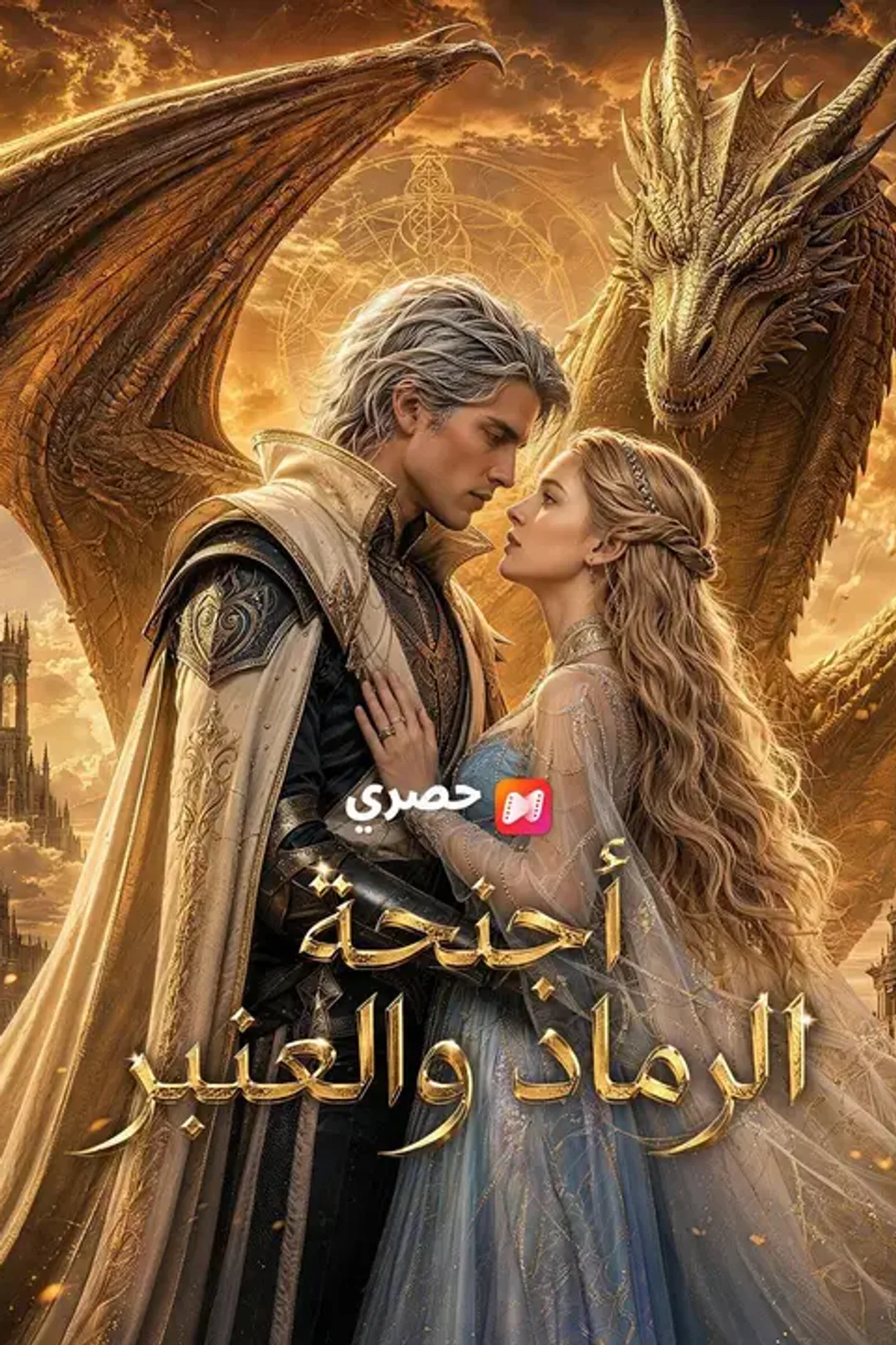 ملصق مسلسل «أجنحة الرماد والعنبر»