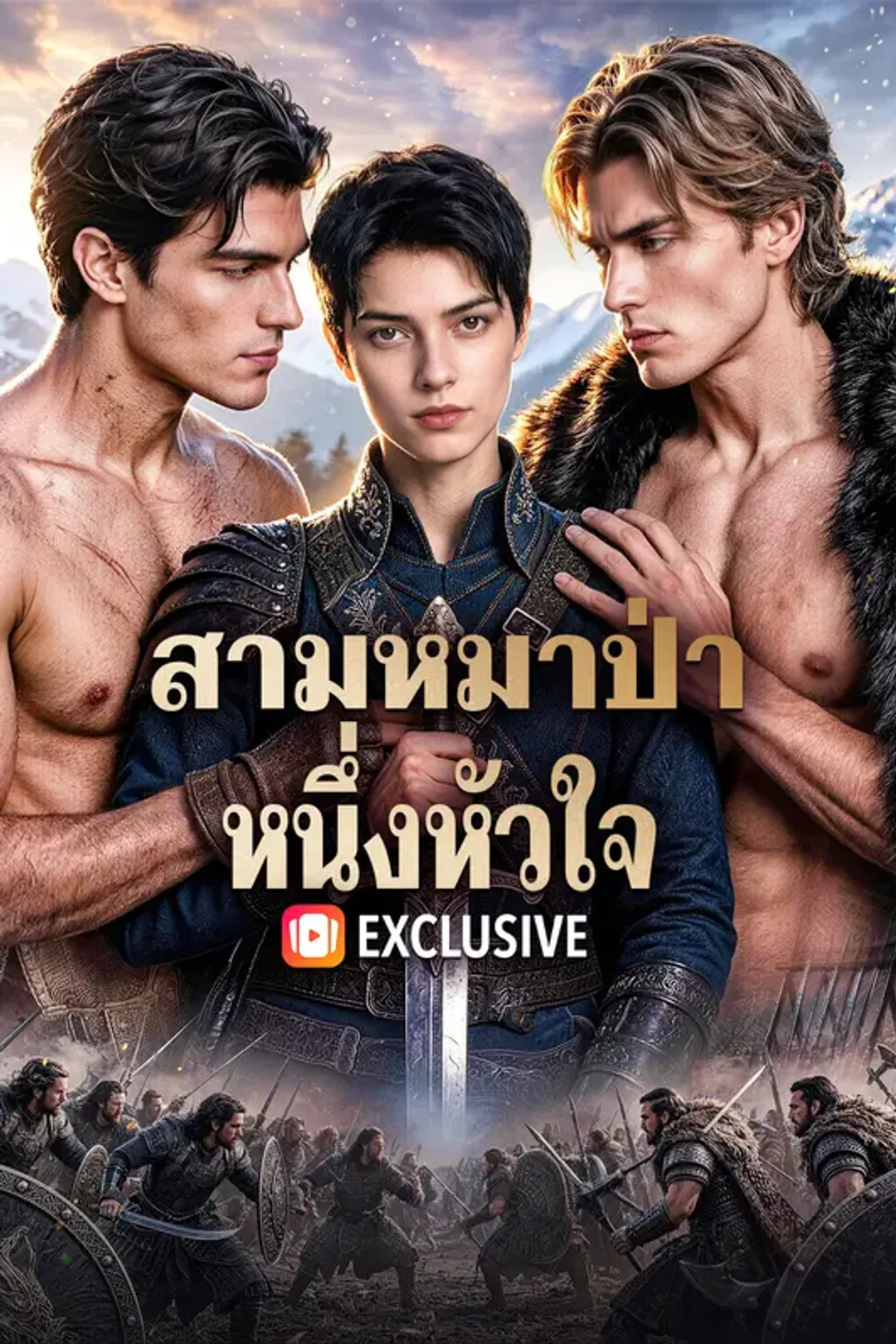 โปสเตอร์ สามหมาป่า หนึ่งหัวใจ