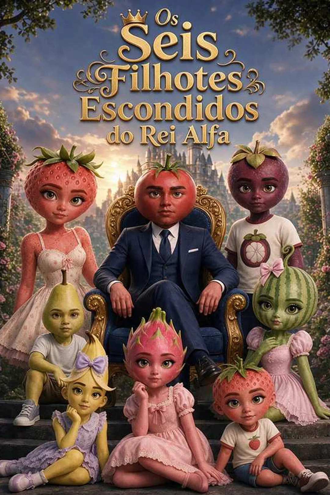 Pôster de Os Seis Filhotes Escondidos do Rei Alfa