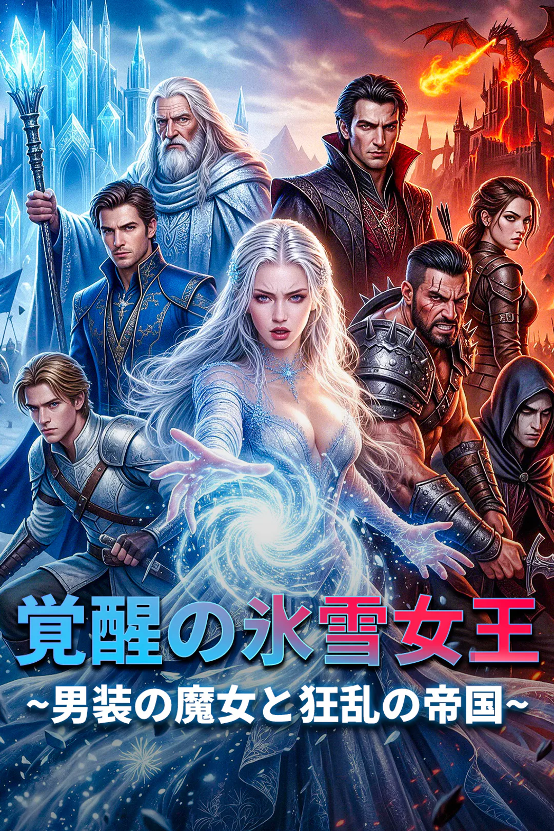 覚醒の氷雪女王~男装の魔女と狂乱の帝国~のポスター