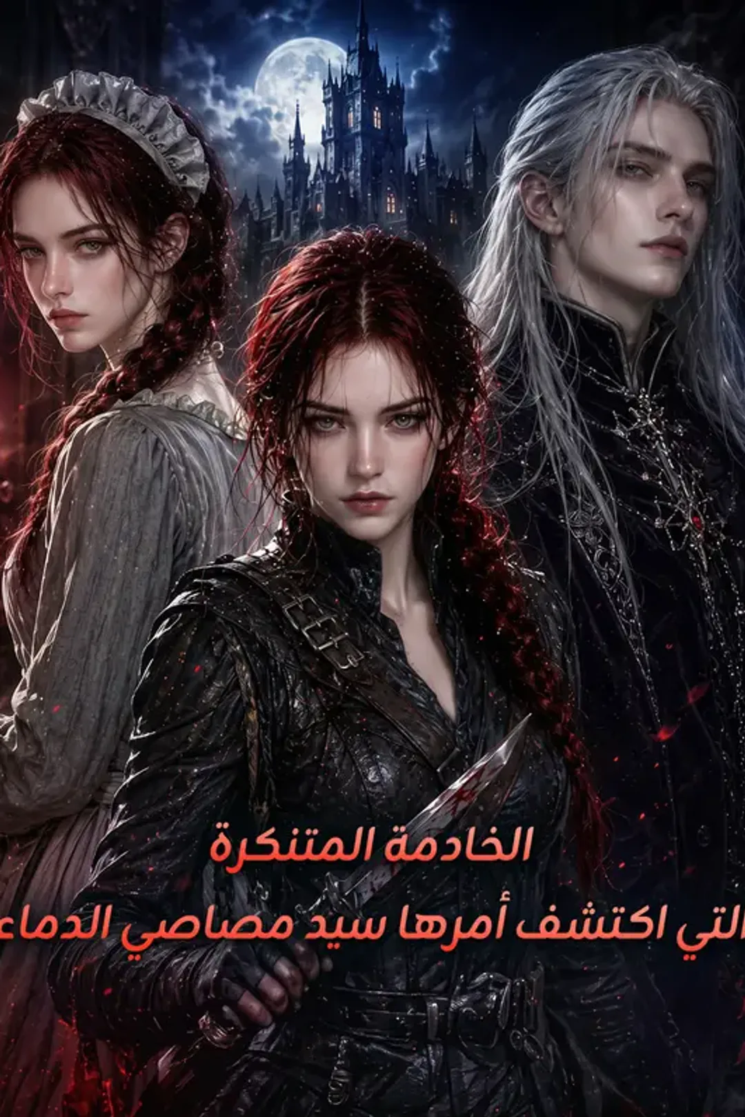 ملصق مسلسل «الخادمة المتنكرة التي اكتشف أمرها سيد مصاصي الدماء»