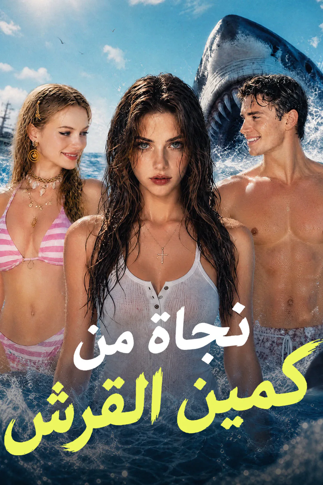 ملصق مسلسل «نجاة من كمين القرش»