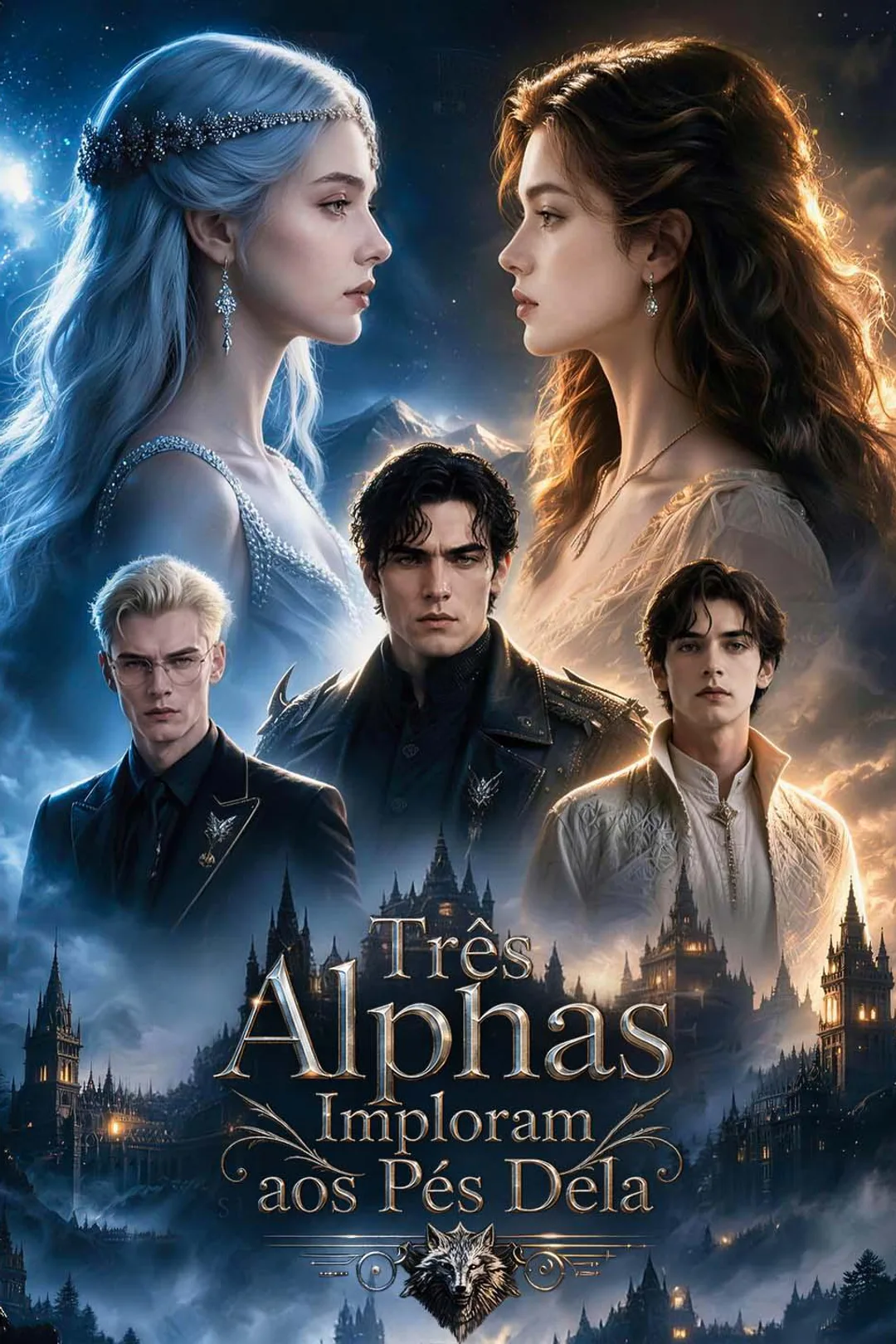 Pôster de Três Alphas Imploram aos Pés Dela