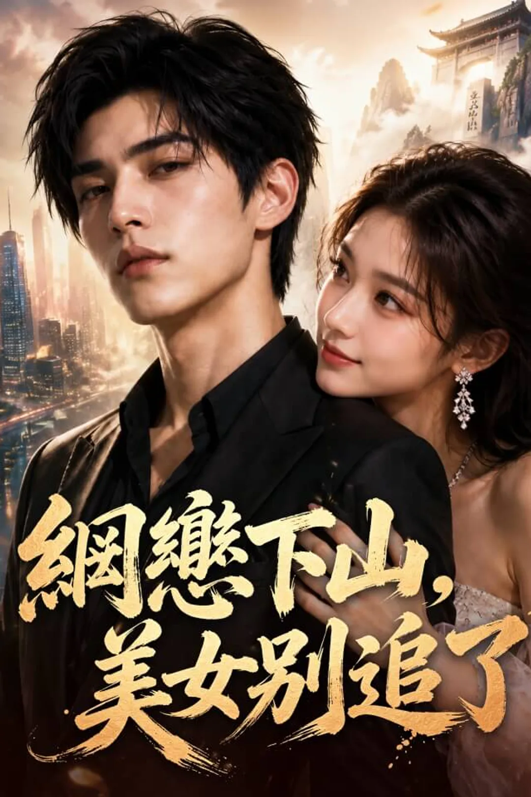 《網戀下山，美女別追了》海報