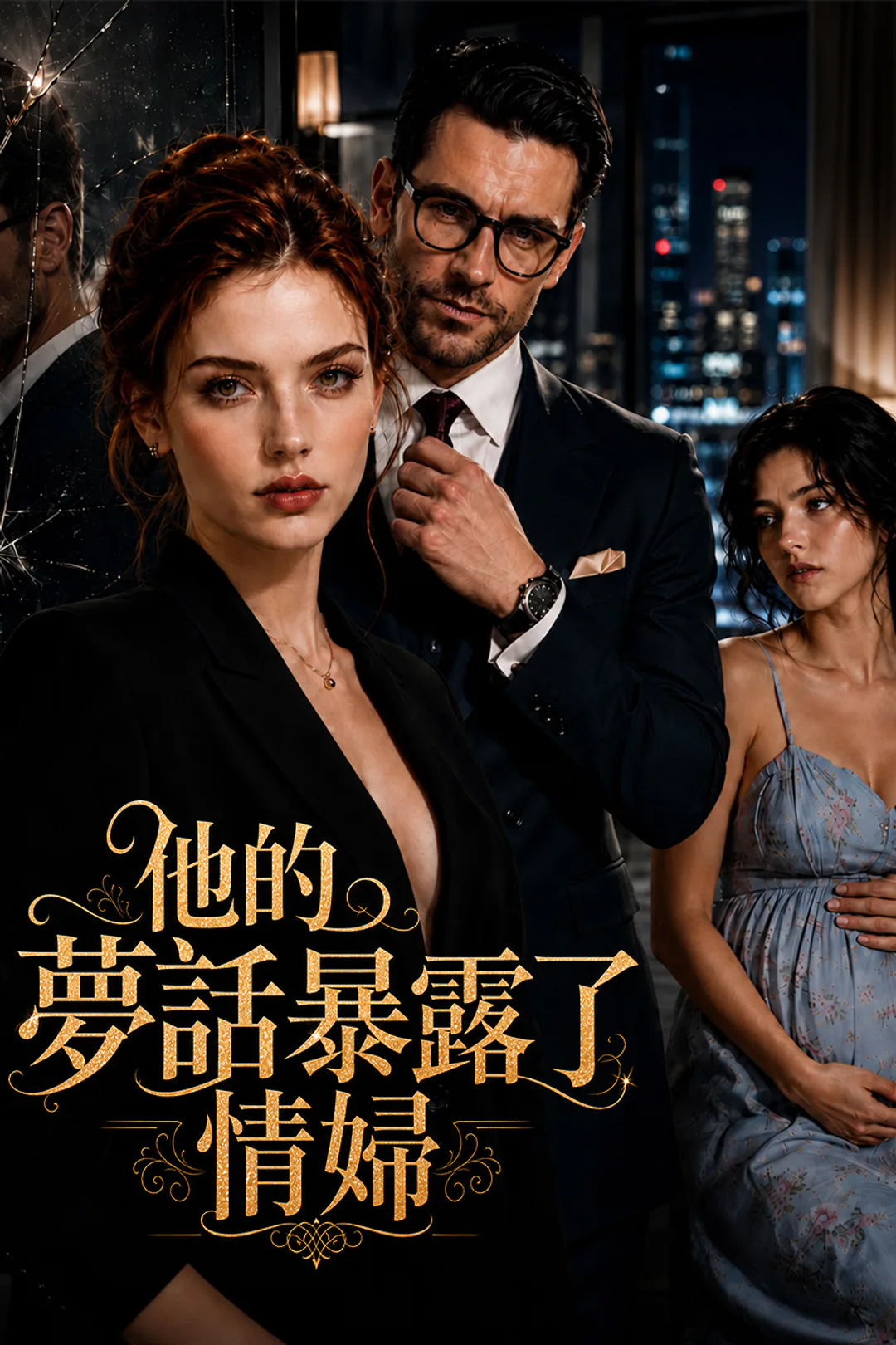 《他的夢話暴露了情婦》海報