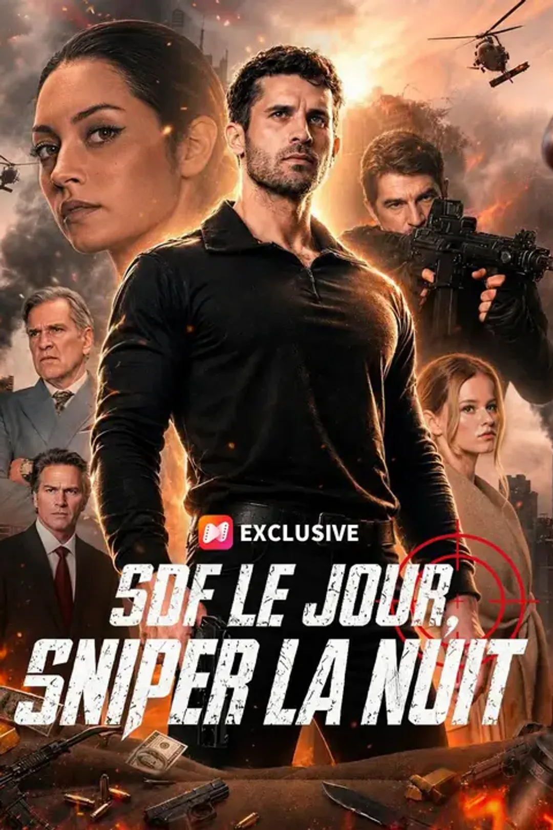 Affiche de Sdf le jour, sniper la nuit