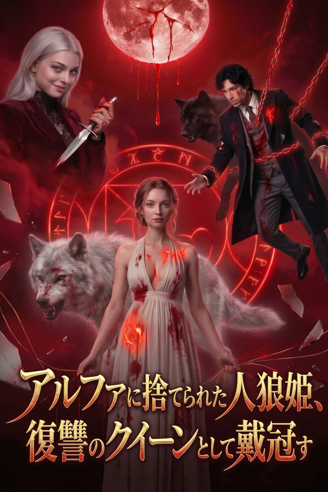 《アルファに捨てられた人狼姫、復讐のクイーンとして戴冠す》のポスター