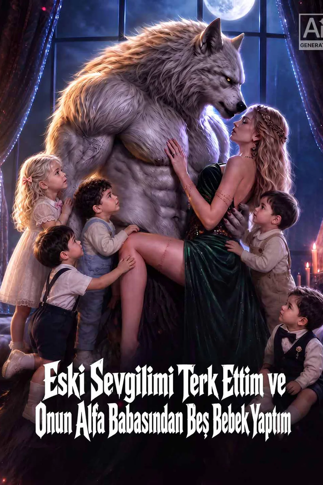Eski Sevgilimi Terk Ettim ve Onun Alfa Babasından Beş Bebek Yaptım afişi