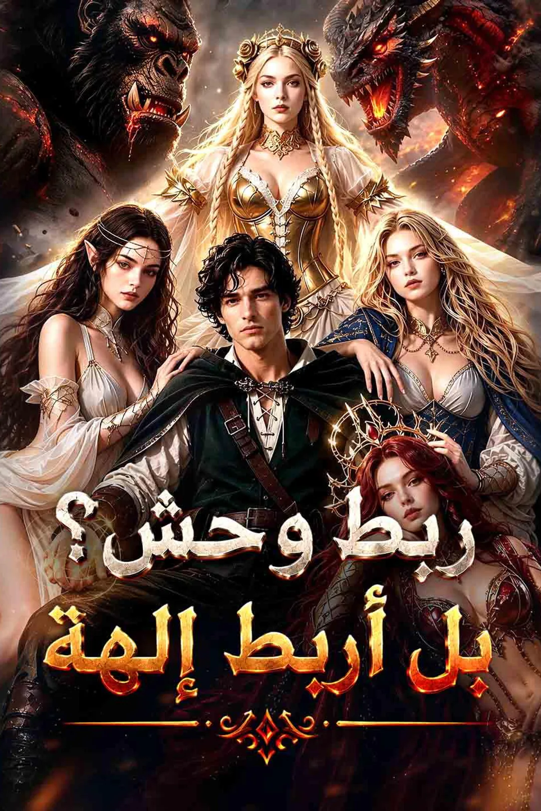 ملصق مسلسل «ربط وحش؟ بل أربط إلهة»