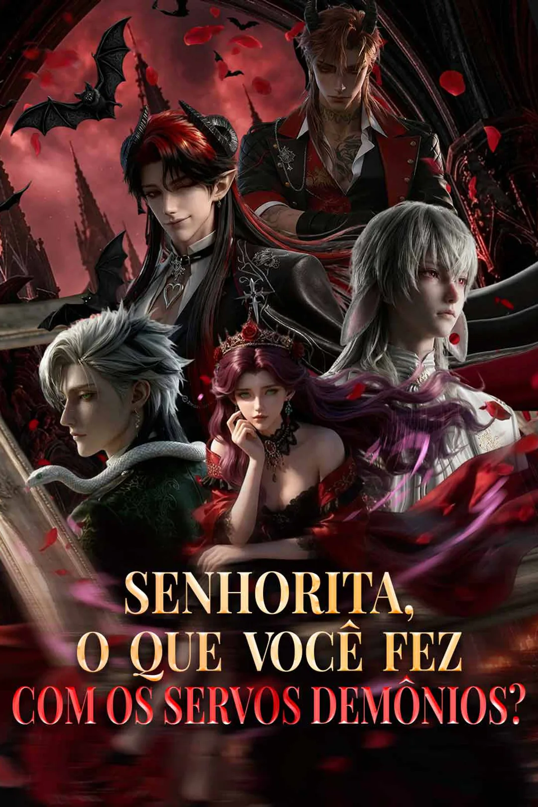 Pôster de Senhorita, o que você fez com os Servos Demônios?