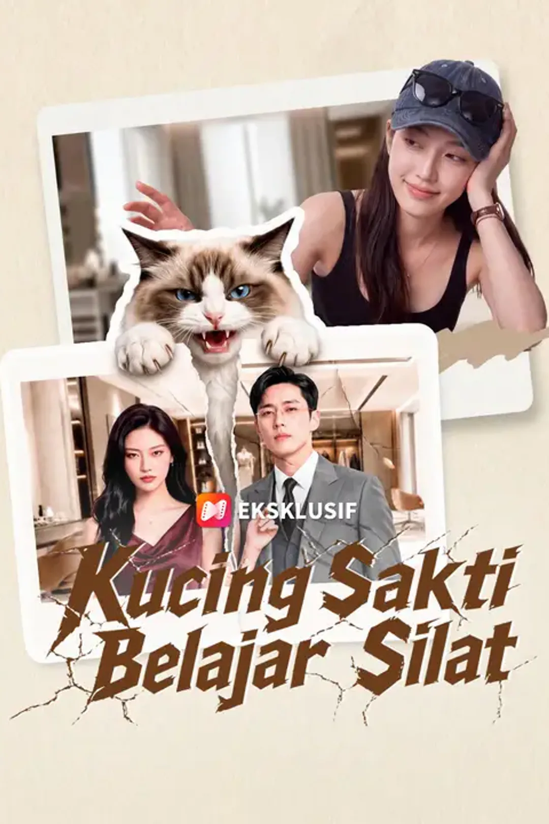 Poster Kucing Sakti Belajar Silat