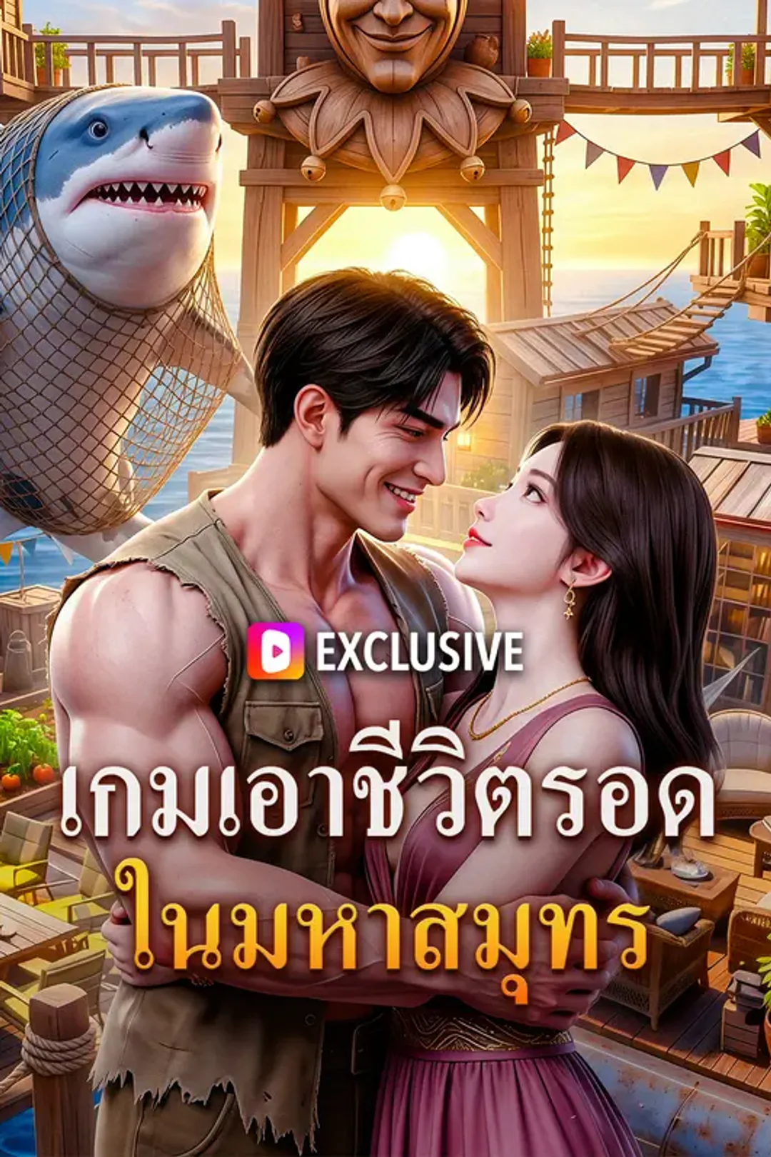 โปสเตอร์ เกมเอาชีวิตรอด ในมหาสมุทร