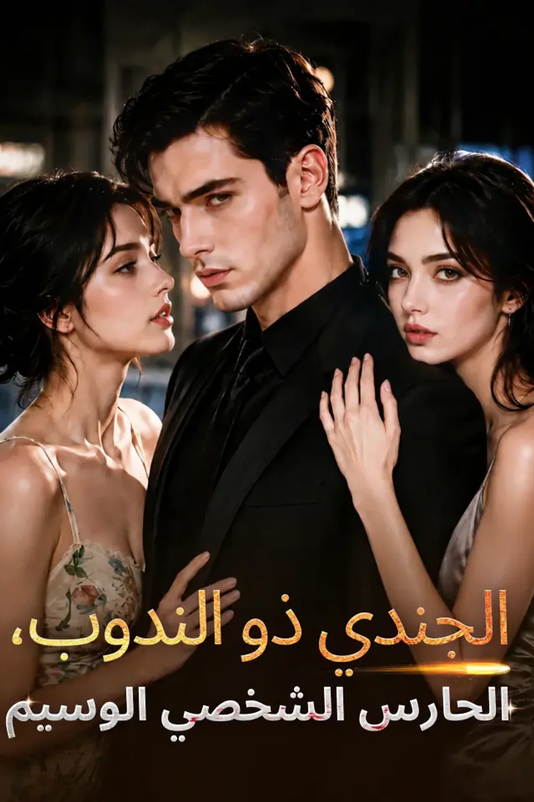 ملصق مسلسل «‫الجندي ذو الندوب، الحارس الشخصي الوسيم‬»